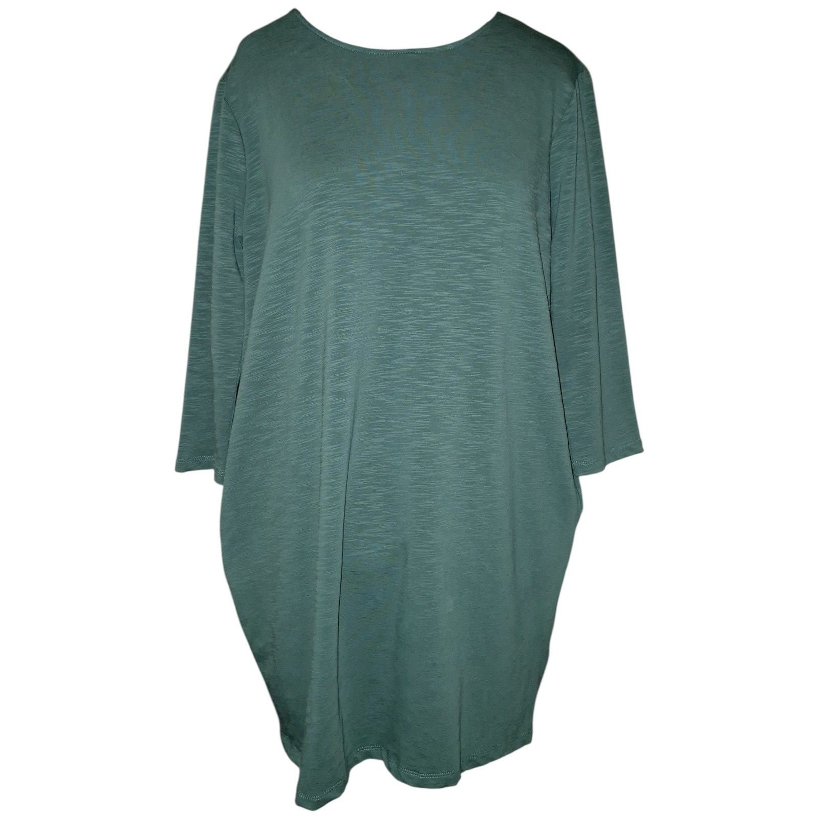 Dual Nature Tie Knot Back Lagan Look Minimalist Ever Green Sheath Dress Xl